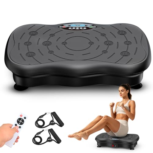 Vibration Plate Exercise Machine for Lymphatic Drainage Weight Loss, Whole Body Workout Vibration Fitness Platform ,Home Training Equipment ,Sport Gym for Weight Loss Fat Burner for Women Men