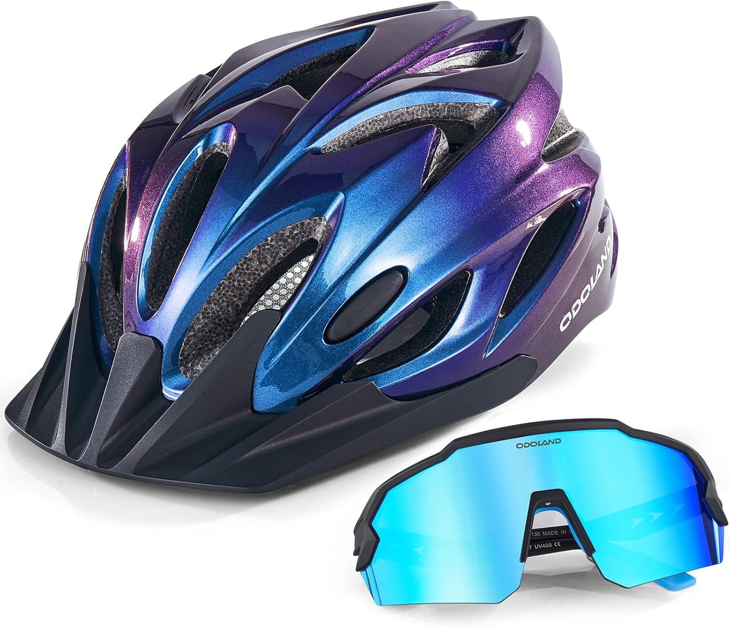 Odoland Helmet & Sunglasses Set