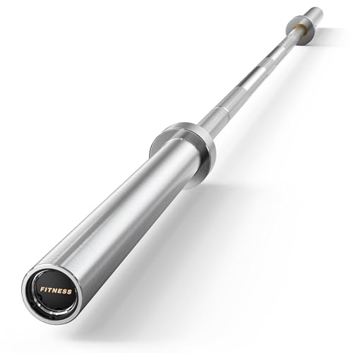 Olympic Barbell, 45lb/35lb 2-inch Weight Bar for Bench Press, 7ft/6.5ft Olympic Bar, 1000 lb/1500 lb High-Capacity, Hard Chrome, Knurled Grip, Strength Training Deadlift Weightlifting Squat