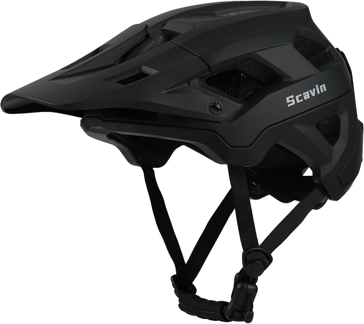 Bike Helmet for Adult, Moutain Road Bicyle Helmet Certified Adjustable MTB Cycling Helmet with Removable Visor and EPS Foam Interior