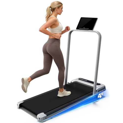 Walking Pad Treadmill for Home Office, Portable Under Desk Treadmill with Remote Control and LED Display, Walking Jogging Running Machine