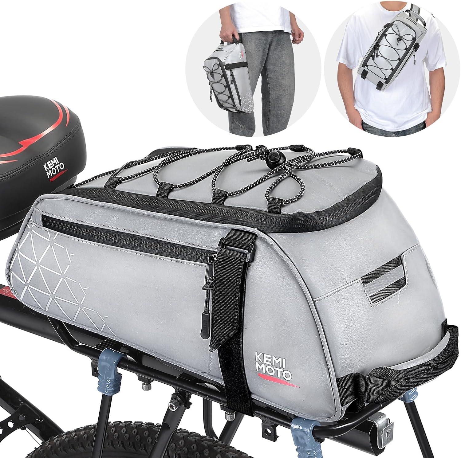 KEMIMOTO Rear Bike Rack Bag