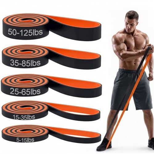 Pull Up Bands, Resistance Bands, Pull Up Assistance Bands Set for Men & Women, Exercise Workout Bands for Working Out, Body Stretching, Physical Therapy, Muscle Training