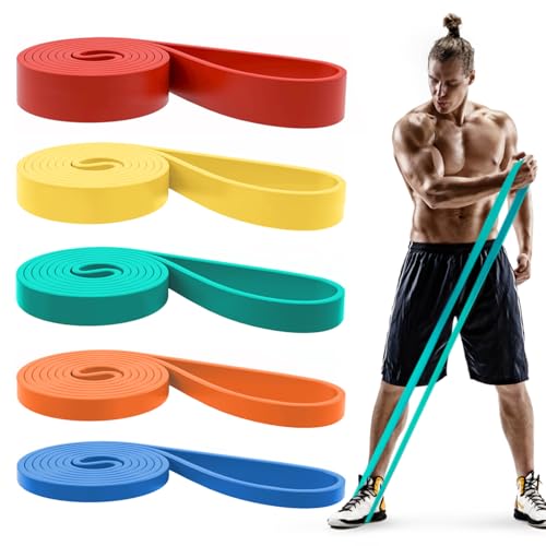 Pull Up Bands, Resistance Bands, Pull Up Assistance Bands Set for Men & Women, Exercise Workout Bands for Working Out, Body Stretching, Physical Therapy, Muscle Training