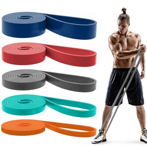 Pull Up Bands, Resistance Bands, Pull Up Assistance Bands Set for Men & Women, Exercise Workout Bands for Working Out, Body Stretching, Physical Therapy, Muscle Training