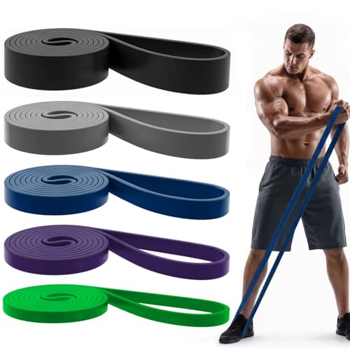 Pull Up Bands, Resistance Bands, Pull Up Assistance Bands Set for Men & Women, Exercise Workout Bands for Working Out, Body Stretching, Physical Therapy, Muscle Training