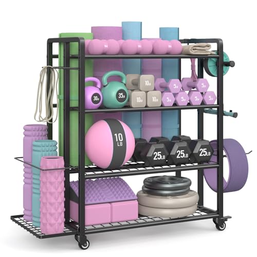 Jusgym 4-Tier Dumbbell Rack