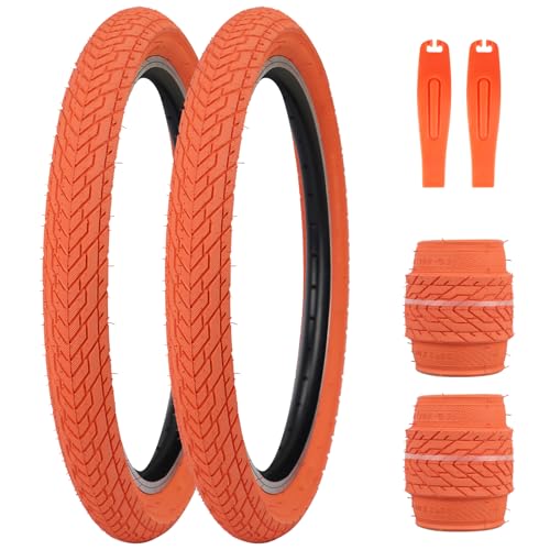ZUKKA 20 x 2.35 Bike Tire 1/2 Pack 20 inch x 2.35 BMX Bike Tire Folding Replacement Tire for MTB Mountain Bike, BMX Bicycle Commuter Bike