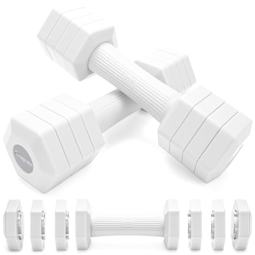 Adjustable Dumbbells Set, 4 in 1 Hand Weights