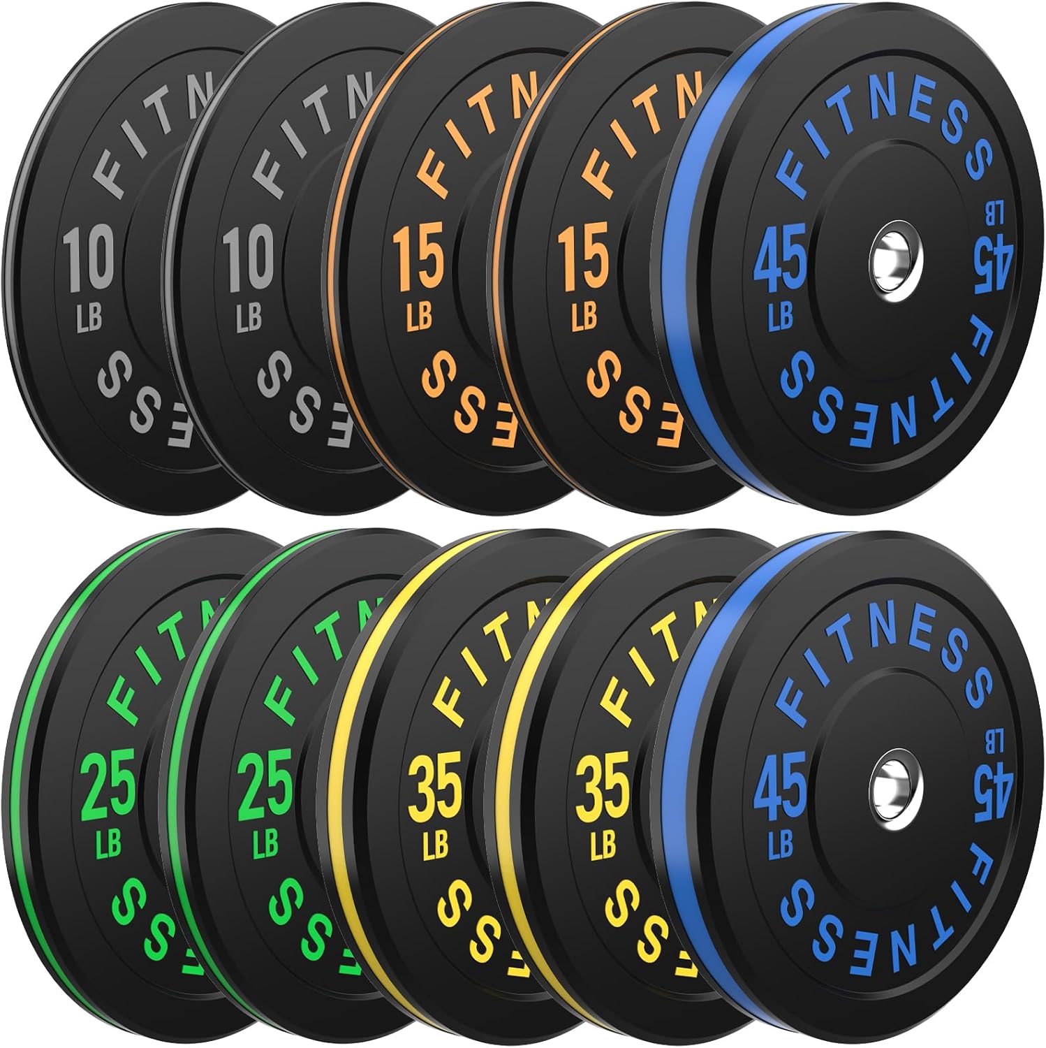 AMGYM 2 Inch Bumper Plates (Premium Option)