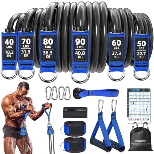 LETSHAKE Resistance Bands, Heavy Duty Exercise Bands