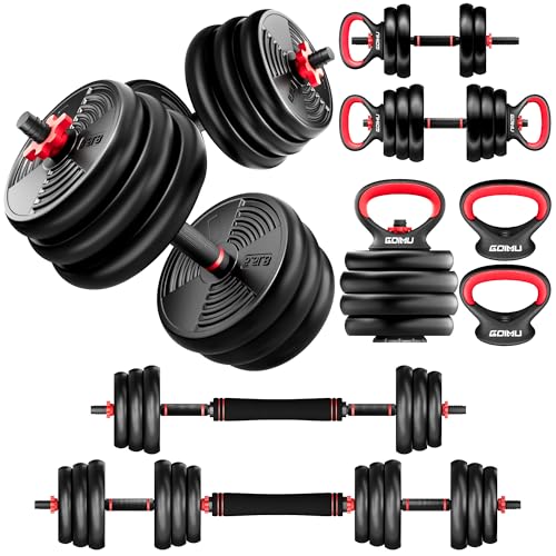 GOIMU 4-in-1 Adjustable Dumbbell Set