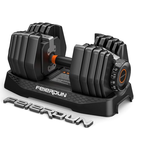 FEIERDUN 15-in-1 Adjustable Dumbbell Set