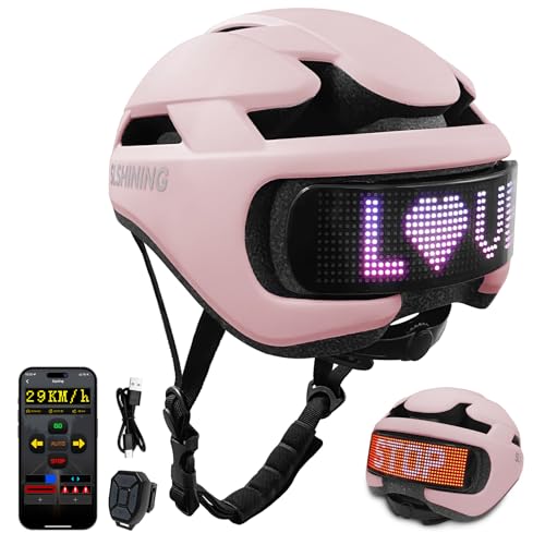 Smart Bike Helmet with Light: Bicycle Helmets for Adult Teens for Mountain & Road Cycling Electric Scooter Skateboard Skating