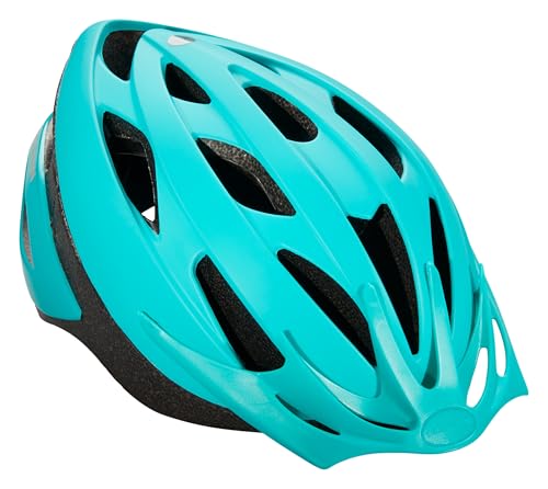 Schwinn Thrasher Helmet for Adults, Size 58-62 cm for Riders Ages 14+, Microshell, Adjustable Dial & Straps, Interior Padding, Air Vents, Lighted or Unlit, Visor, Adult Bike Helmet