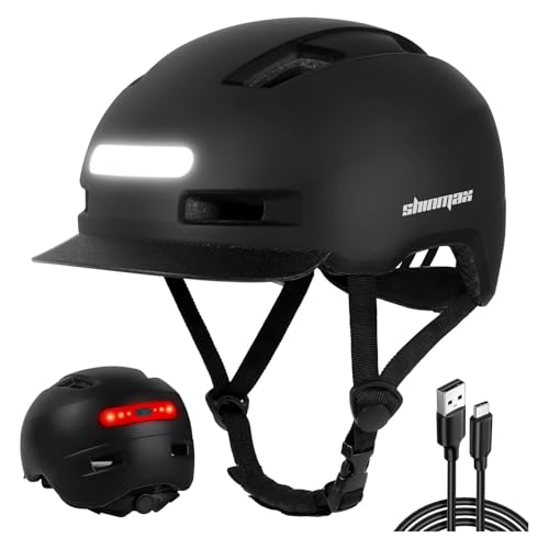 Shinmax Adult Cycling Helmet (LED Lights)