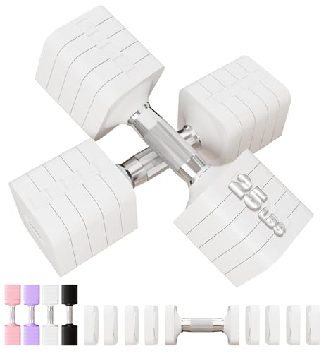 15LB 20LB 40LB 50LB Adjustable Dumbbell Set Free Weights Dumbbells Set for Women Men Hand Weights Sets Adjust Dumbbell Weight Sets for Home Gym Exercise Workout Strength Training Equipments