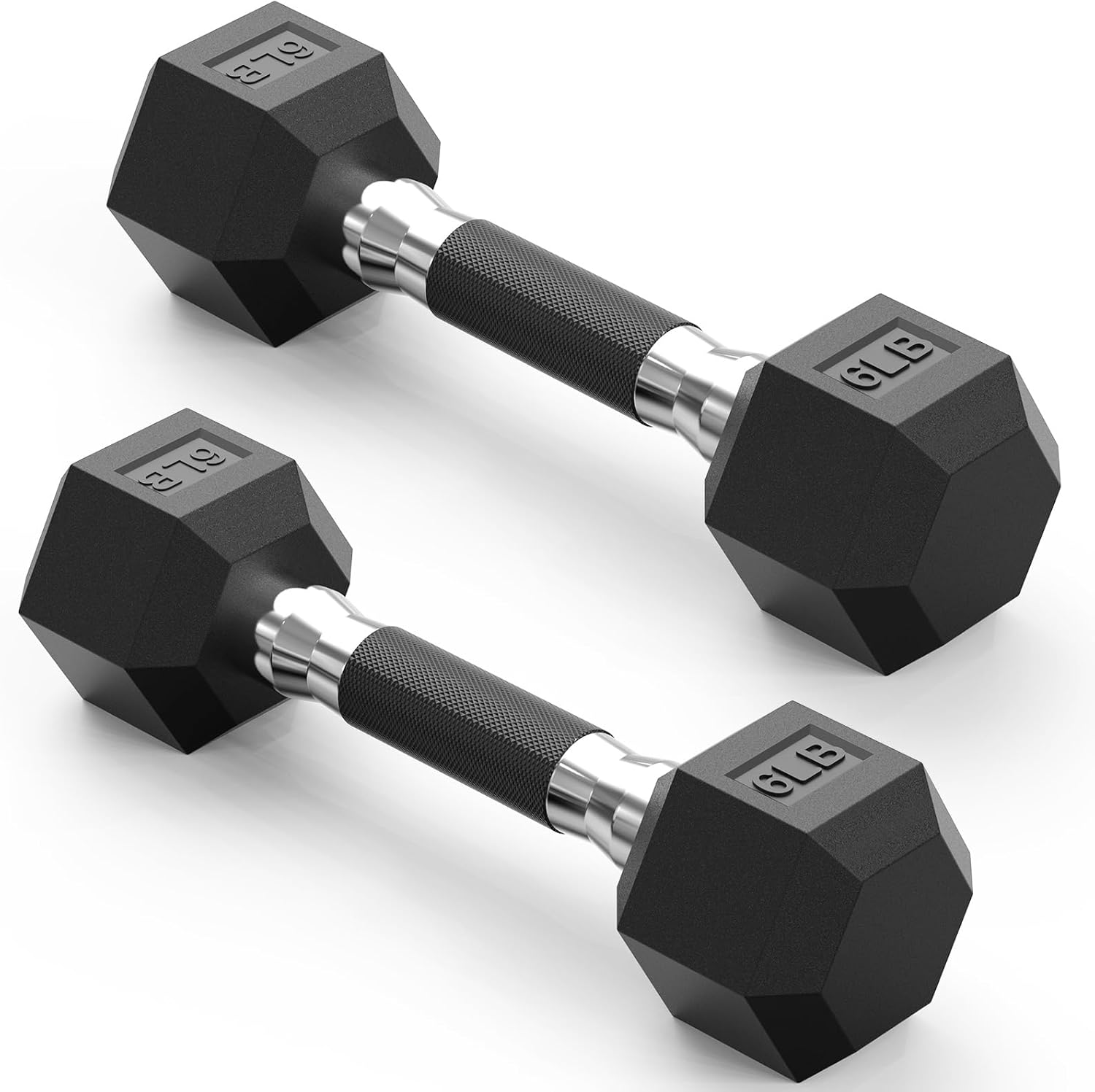 PAPABABE Hex Dumbbell Set