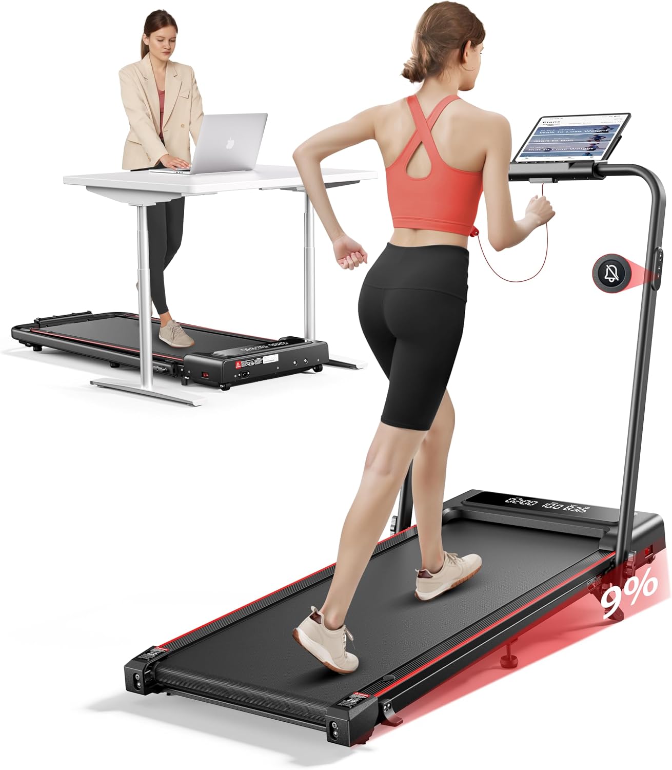 TOPUTURE 4 In 1 Foldable Treadmill