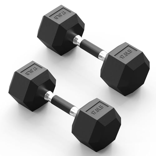 PAPABABE Hex Dumbbell Set (17.5 lb pair)