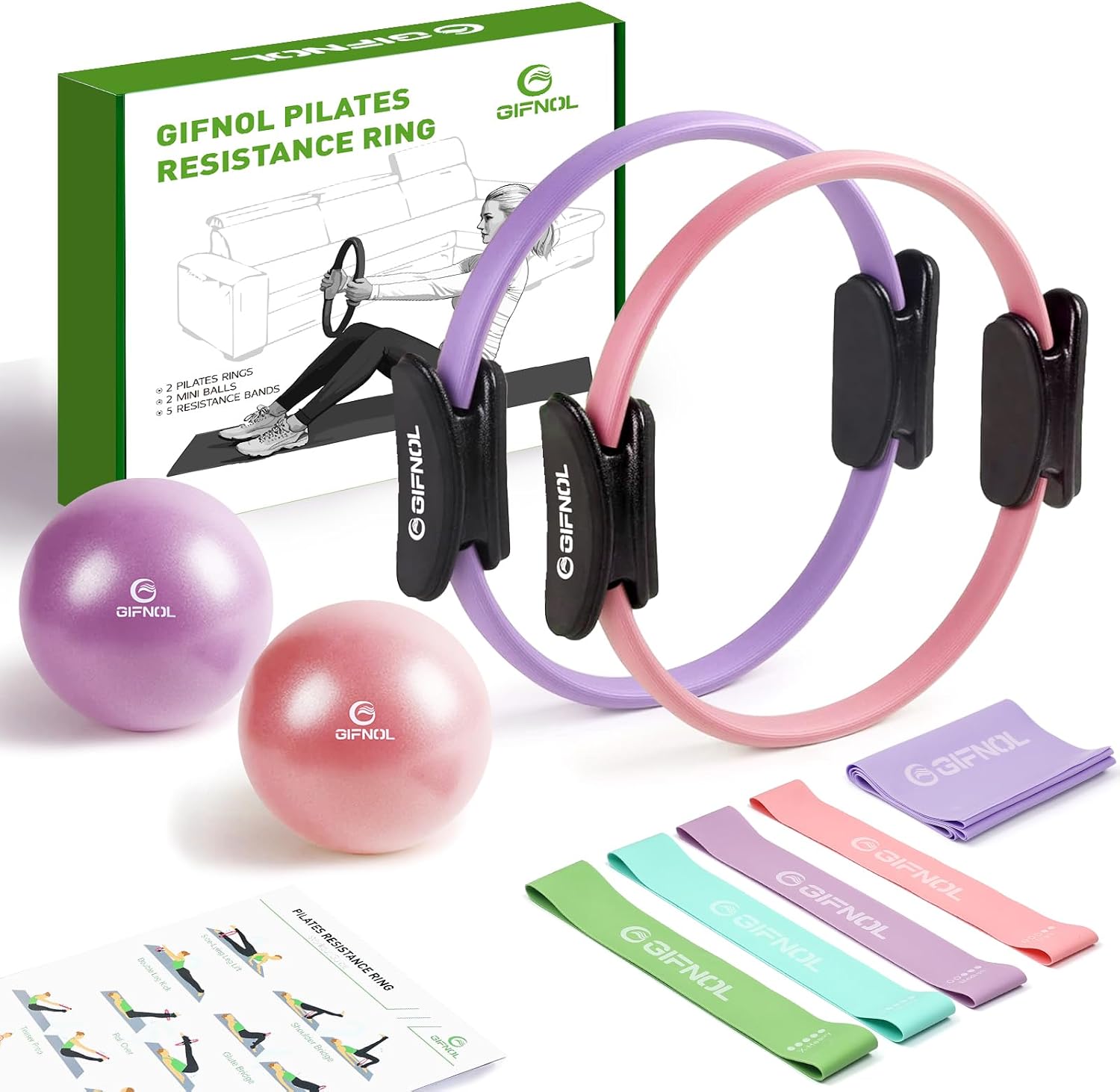 GIFNOL Pilates Ring & Ball Set (alt)