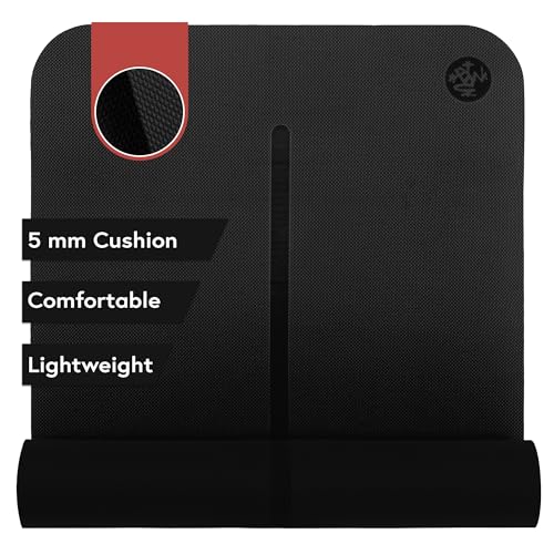 Manduka Begin Yoga Mat 68" - 5mm Cushioning | Comfortable, Lightweight & Reversible with Alignment Stripe | Budget-Friendly | 68 x 24 inches