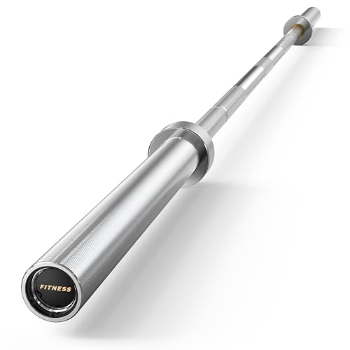 Olympic Barbell, 45lb/35lb 2-inch Weight Bar for Bench Press, 7ft/6.5ft Olympic Bar, 1000 lb/1500 lb High-Capacity, Hard Chrome, Knurled Grip, Strength Training Deadlift Weightlifting Squat