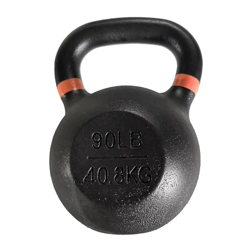 Cast Iron Kettlebell Weights for Home Gym, Heavy Duty Strength Training, Workout Equipment for HIIT, Functional Fitness
