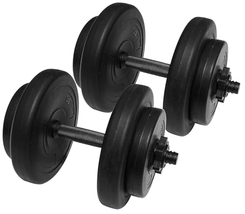 Adjustable Dumbbell Set, 40lbs Free Weights Set for Exercise and Fitness