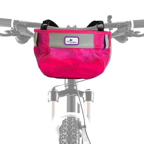 Po Campo Kids Bicycle Basket Whoosh Bike Basket Front Frame Handlebar Bag Waterproof Fabric Bike Basket for Boys, Girls, Toddlers Bike or Scooter