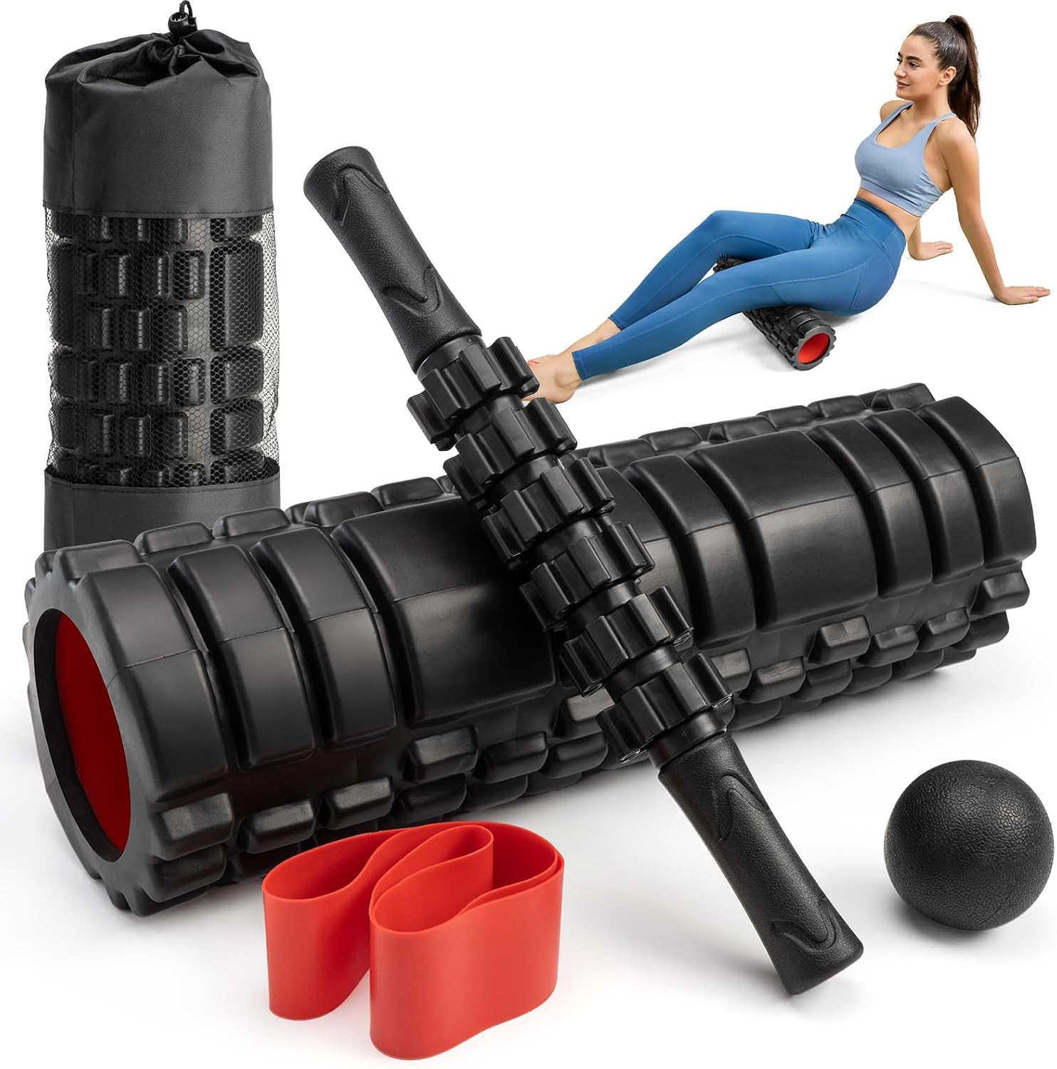 Krightlink 5-in-1 Foam Roller Set