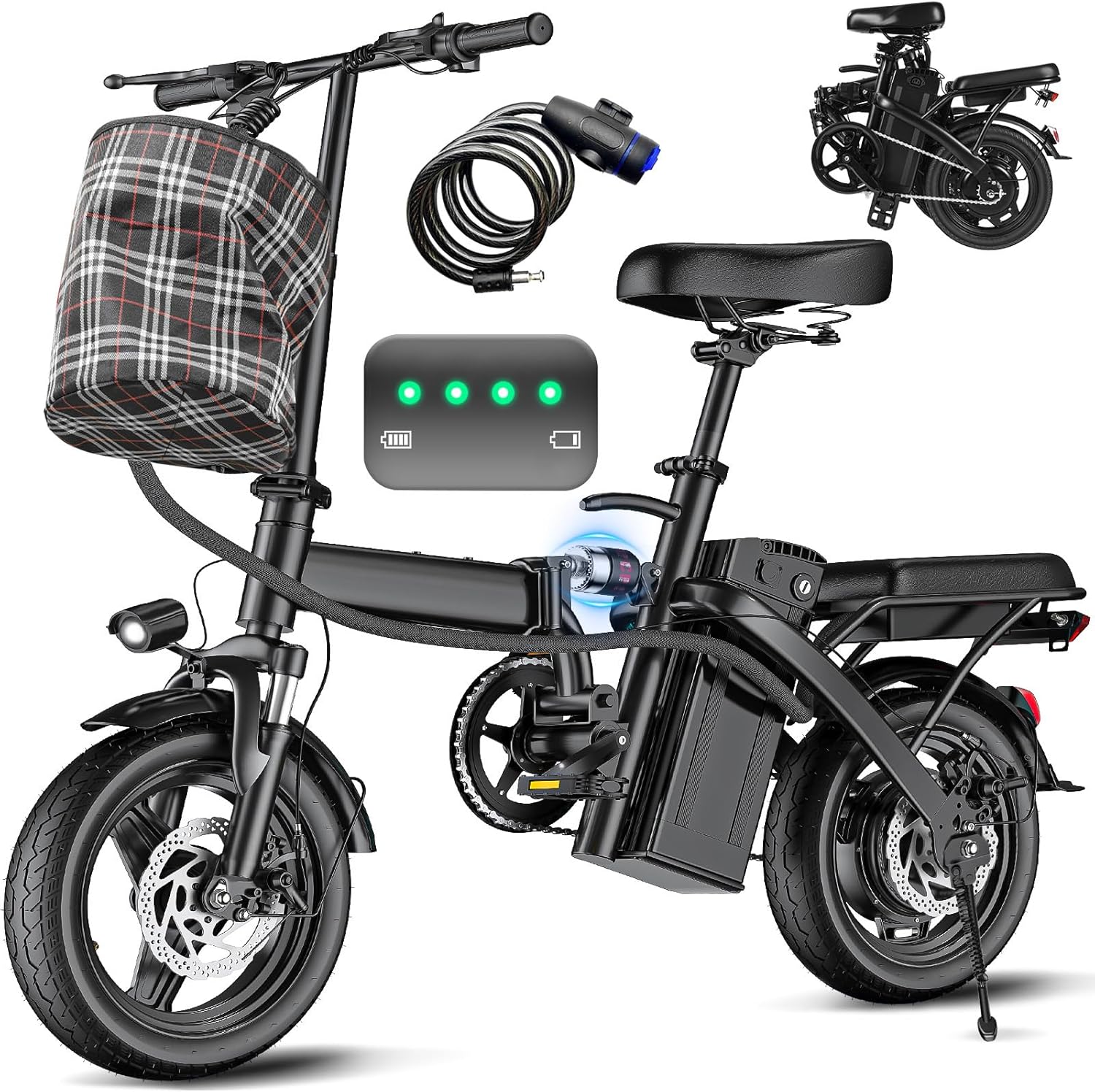 LELEKUAI 14" Folding Ebike