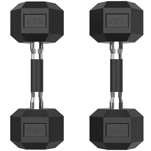 PAPABABE HEX Dumbbell Set 2.5-125lb