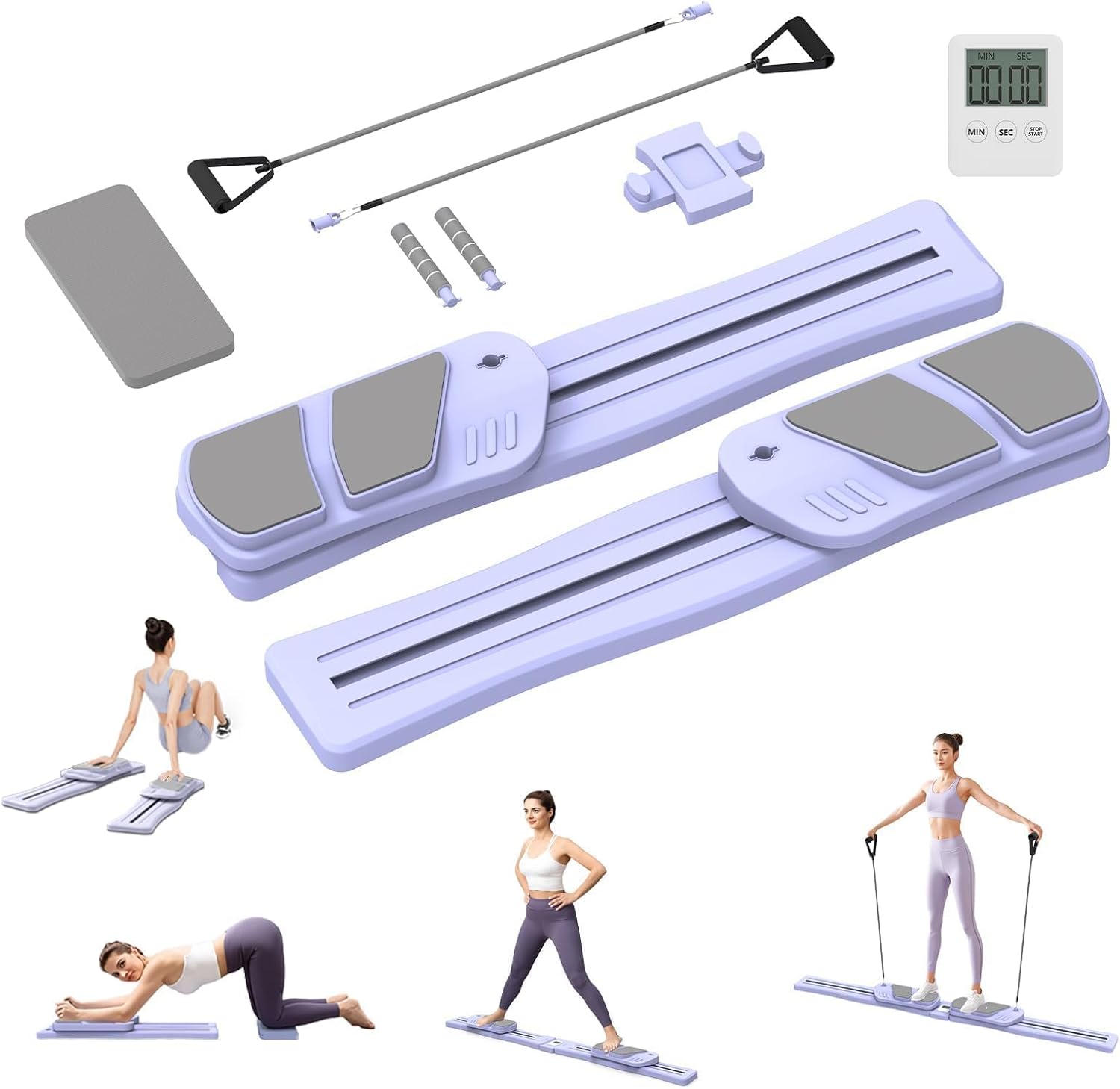 Pilates Board for Home Workout - Upgraded 7 in 1