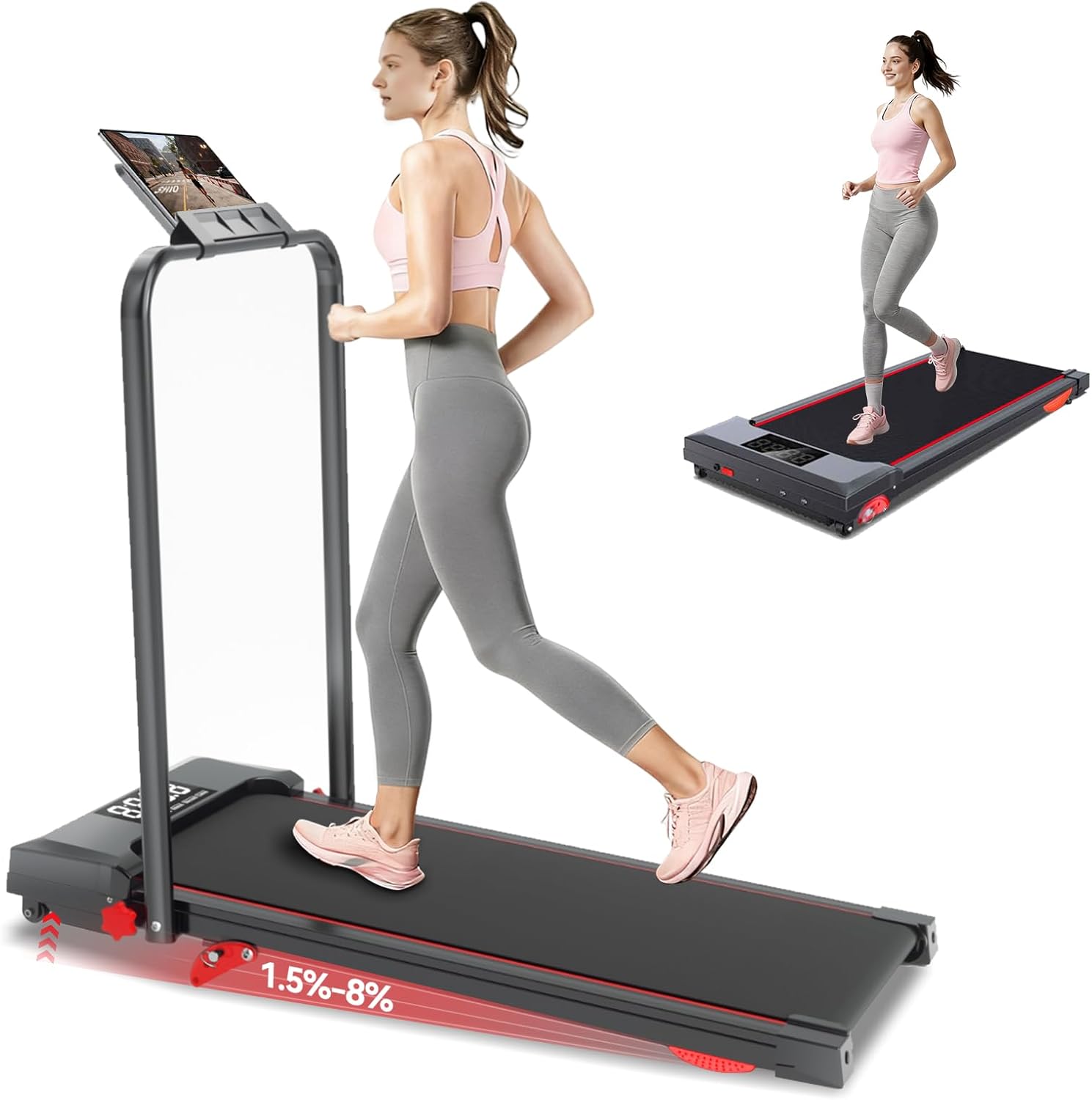 Ecogou Walking Pad with Handle Bar