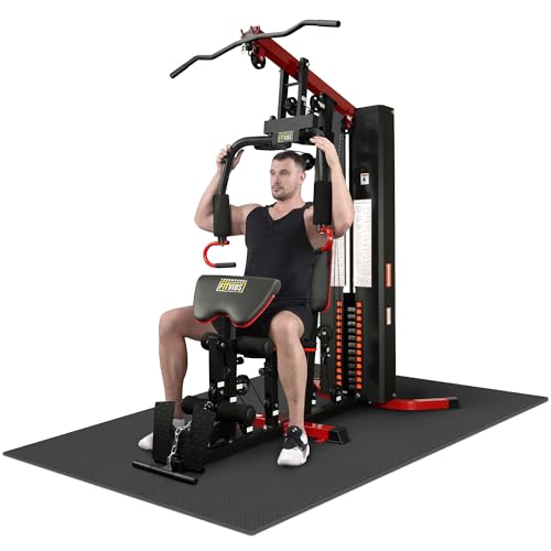 Home Gym, Workout Equipment with Leg Press, Exercise Equipment for Home with Pulley System, Home Gym Equipment for Full Body Strength Training, Preacher Curl and Leg | Multiple Styles