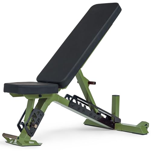 Rep Nighthawk Adjustable Weight Bench | Home Gym Incline Decline Flat Workout Bench | Heavy Duty Fitness and Strength Training Equipment | Foldable Space Saving Design