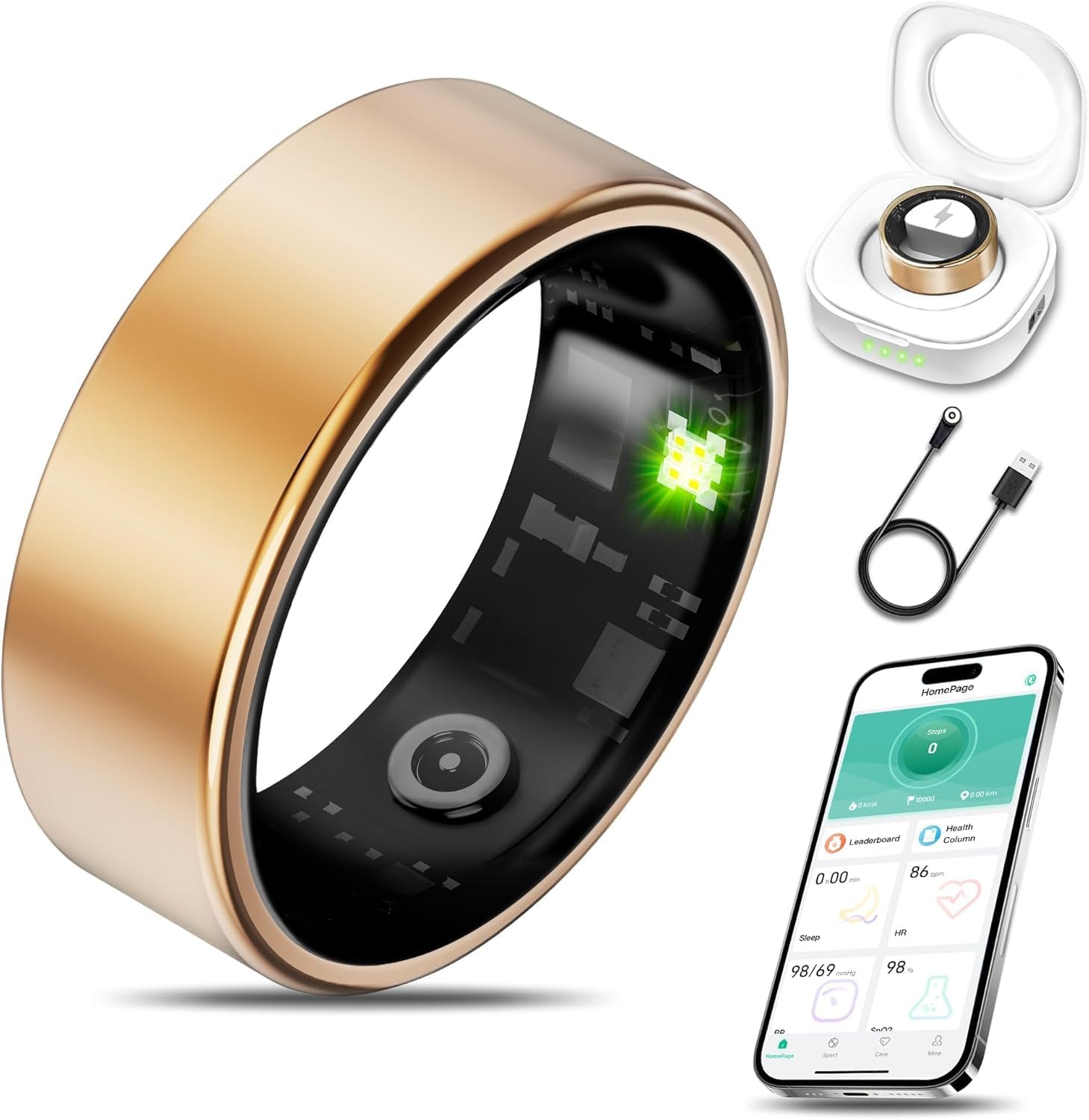 Milavan Smart Health Ring (Rose Gold10)
